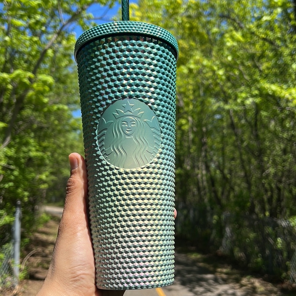 2023 Starbucks 24 oz Bling CUP Studded Tumbler BLUE GREEN PHILIPPINES Exclusive
